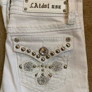 LA Idol White Jeans